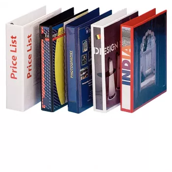 Esselte Panorama Binder FSC® A4 4DR/25 mm, A4, D-ring, Plastic, White, 240 sheets, 2.5 cm