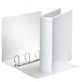 Esselte Panorama Binder FSC® A4 4DR/50 mm, A4, D-ring, Presentation, Plastic, White, White