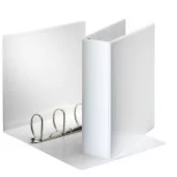 Esselte Panorama Binder FSC® A4 4DR/60 mm, A4, D-ring, Plastic, White, 650 sheets, 6 cm