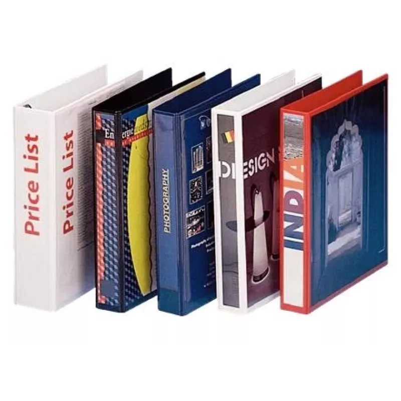 Esselte Panorama Binder FSC® A4 4DR/40 mm, A4, D-ring, Storage, Plastic, Black, Black