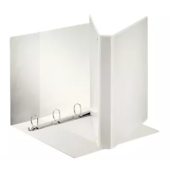Esselte Panorama Binder FSC® A4+ 4DR/25 mm, A4 Maxi, D-ring, Presentation, Plastic, White, 250 sheets