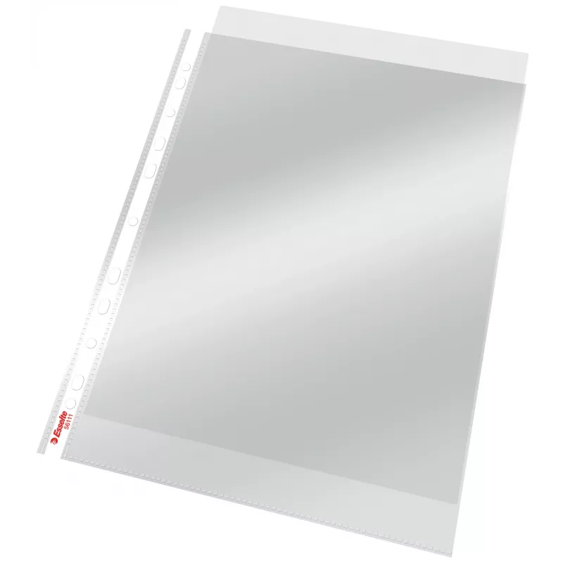 Esselte Pocket 75my A4, 210 x 297 mm (A4), Transparent, Polypropylene (PP), Portrait, Top, 0.075 mm