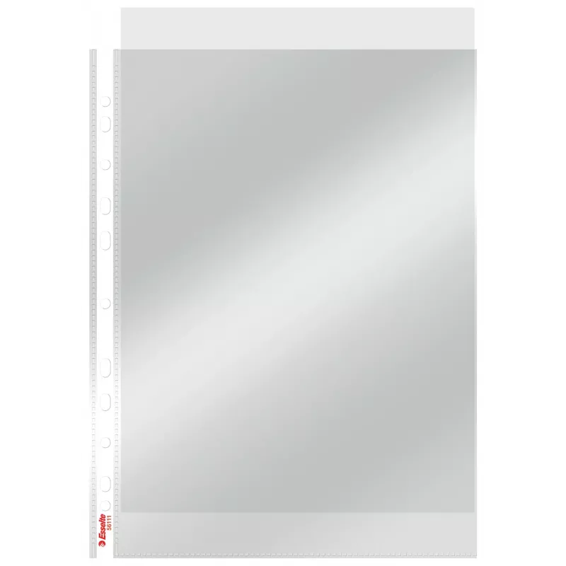 Esselte Pocket 75my A4, 210 x 297 mm (A4), Transparent, Polypropylene (PP), Portrait, Top, 0.075 mm