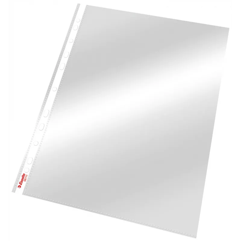 Esselte Pocket 75my A4, 210 x 297 mm (A4), Transparent, Polypropylene (PP), Portrait, Top, 0.075 mm