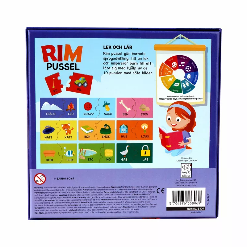 Barbo Toys Puzzle Pedagogue Board game