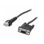 Zebra CBA-RF5-S07ZAR serial cable Black 0.82296 m DB-9 RJ-45