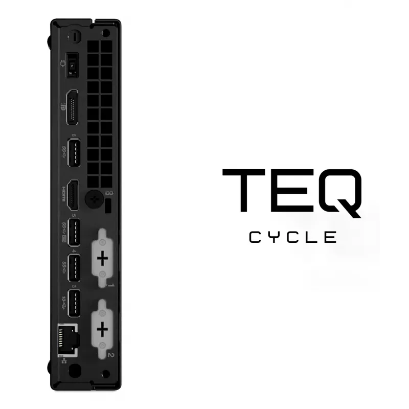 Teqcycle Lenovo Thinkcentre M70Q Intel® Core™ i5 i5-10400T 16 GB DDR4-SDRAM 256 GB SSD Windows 11 Pro Mini PC Black