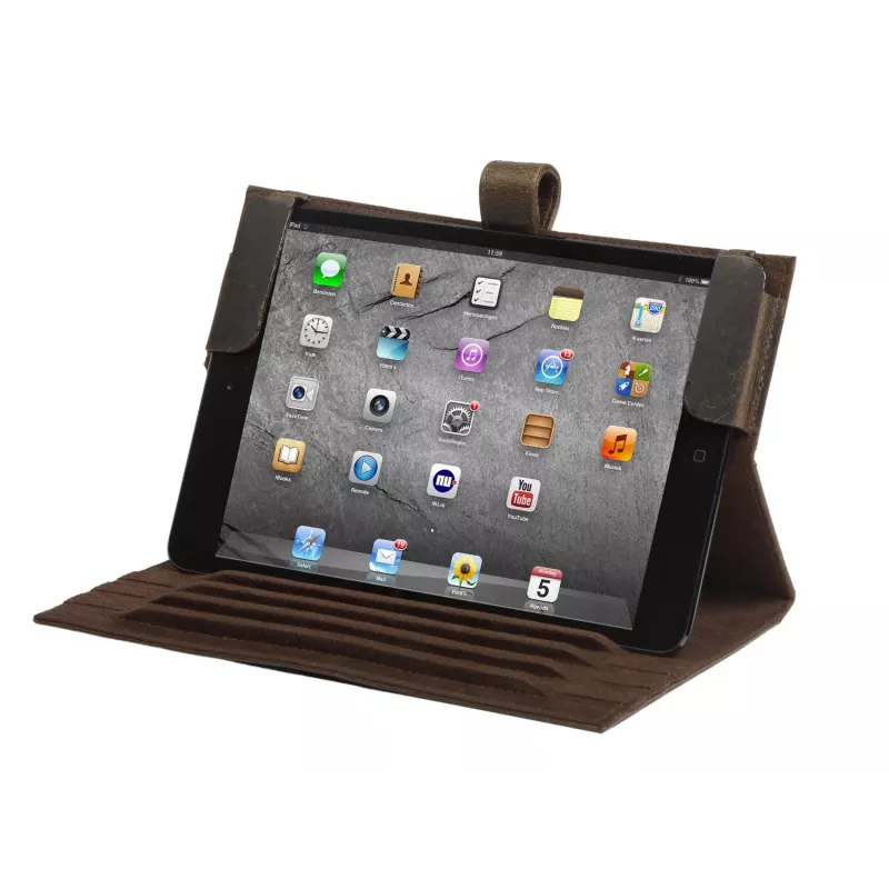 Tablet case Bramante FCIMHD000273 Folio for iPad Mini, leather, stand mode, 7.9 inch (20.1 cm), Black