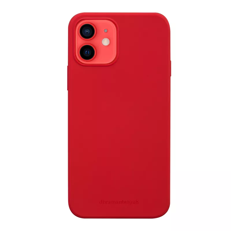 dbramante1928 Greenland leather cover for iPhone 12 mini — Red, fits 5.4 inch