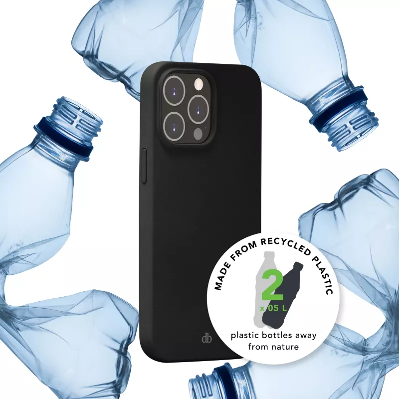 Phone cover dbramante1928 Monaco for iPhone 13 mini 5.4 inch — Night Black, recycled plastic