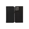 Folio phone case dbramante1928 Oslo for iPhone 14 Pro Max — Black, 3 card pockets, desk stand, fits 6.7 inch
