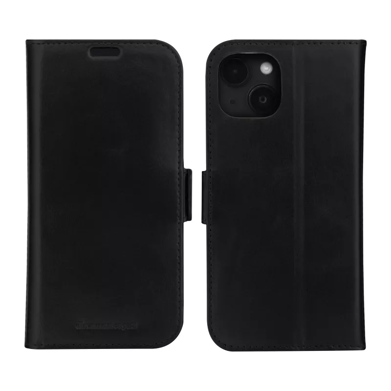 Folio case dbramante1928 Copenhagen for iPhone 15 Plus — Black, 3 card pockets