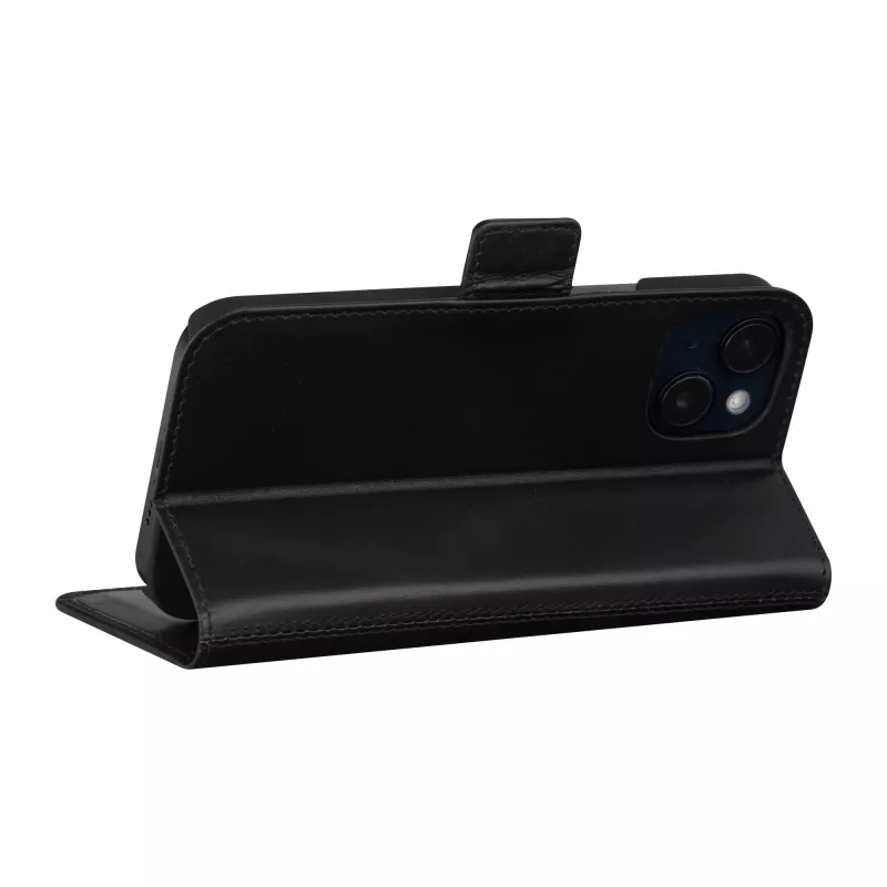 Folio case dbramante1928 Copenhagen for iPhone 15 Plus — Black, 3 card pockets