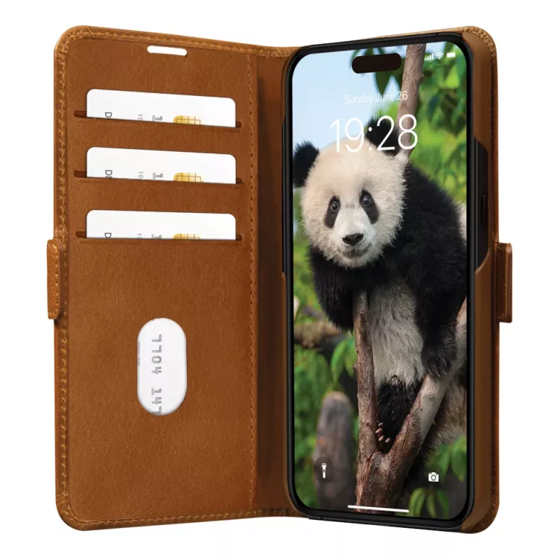 dbramante1928 Copenhagen - iPhone 15 Plus - Tan, Folio, Apple, iPhone 15 Plus, Brown