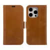 Folio phone case dbramante1928 Copenhagen for iPhone 15 Pro — Tan, 3 card pockets, monochromatic brown