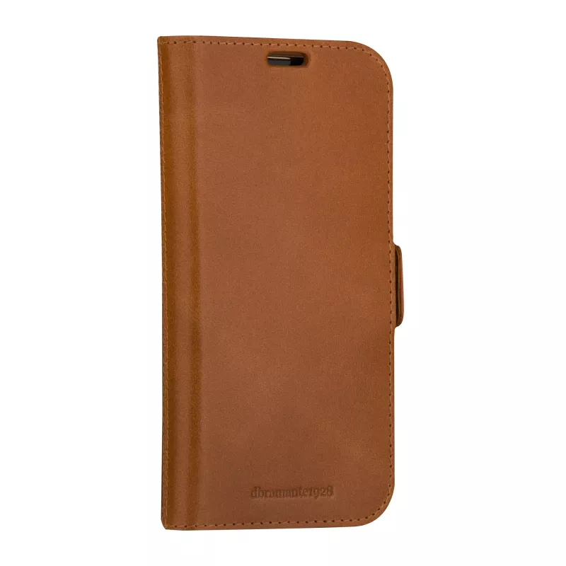 Folio phone case dbramante1928 Copenhagen for iPhone 15 Pro — Tan, 3 card pockets, monochromatic brown