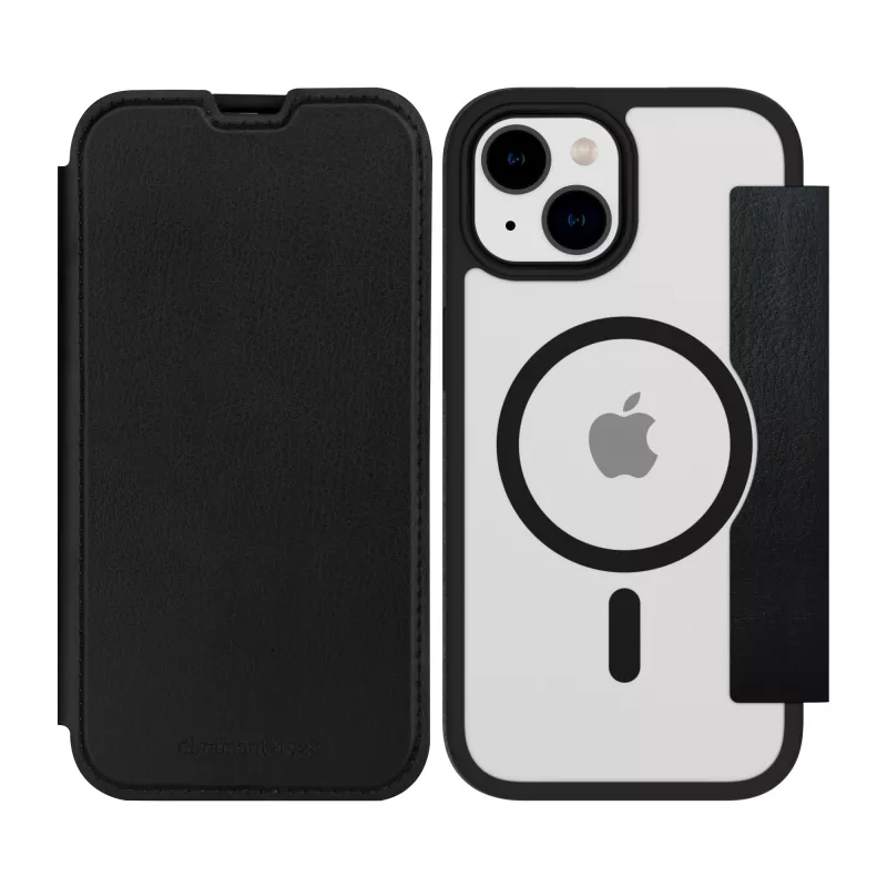 dbramante1928 Helsinki MagSafe - iPhone 14/13 - Black/Clear, Folio, Apple, iPhone 14, 15.5 cm (6.1"), Black, Transparent
