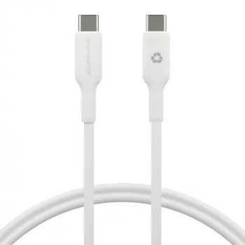 USB-C to USB-C Cable 1 m by d bramante — White