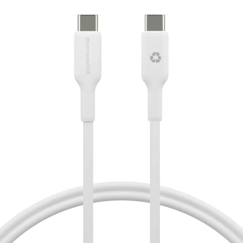 USB-C to USB-C Cable 1 m by d bramante — White