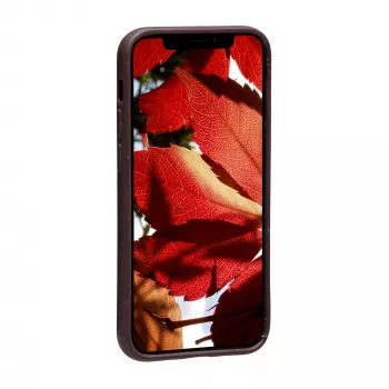 Cover dbramante1928 Barcelona iPhone 12 mini 5.4 inch Dark Chocolate