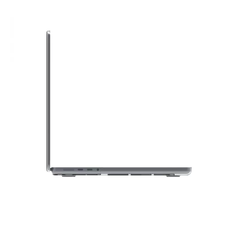Cover for 14 inch MacBook Pro by d bramante — Iceland model, fits M3/M4/M5, 35.6 cm screen, 258 g, Clear
