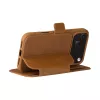 Wallet case dbramante1928 Copenhagen for iPhone 17 Pro Max — Tan, 3 card pockets, desktop stand