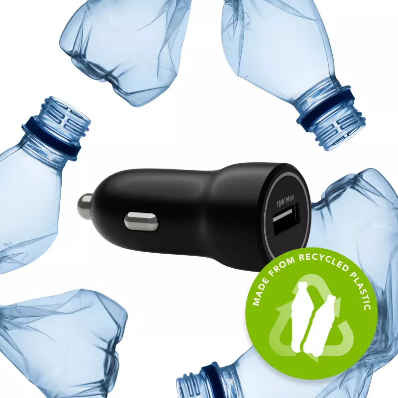 Car Charger d bramante re-charge USB-A 18W — 12–24V, 1× USB-A, Black