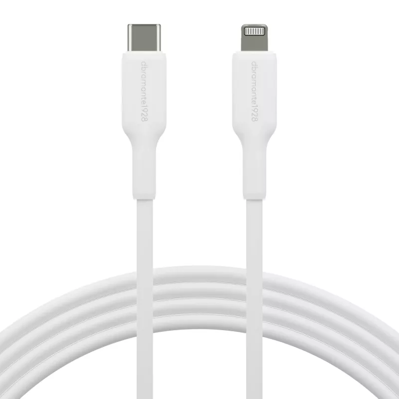 USB-C to Lightning cable 2 m, d bramante re-charge (USB 2.0, white)