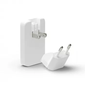 d bramante dbramante1928 Pro EU/US Slim Charger — USB-C 20W + USB-A 18W, White, Indoor AC