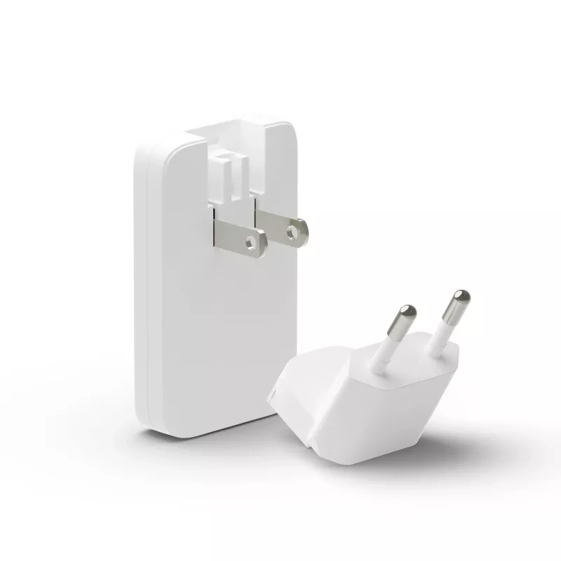 d bramante dbramante1928 Pro EU/US Slim Charger — USB-C 20W + USB-A 18W, White, Indoor AC