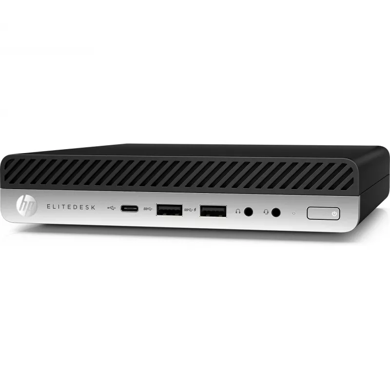 T1A HP EliteDesk 800 G4 Refurbished Intel® Core™ i5 i5-8500T 8 GB DDR4-SDRAM 256 GB SSD Windows 11 Pro Mini PC Black, Silver