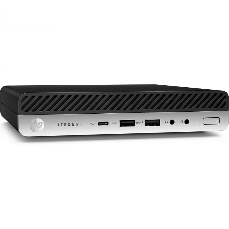 T1A HP EliteDesk 800 G4 Refurbished Intel® Core™ i5 i5-8500T 8 GB DDR4-SDRAM 256 GB SSD Windows 11 Pro Mini PC Black, Silver