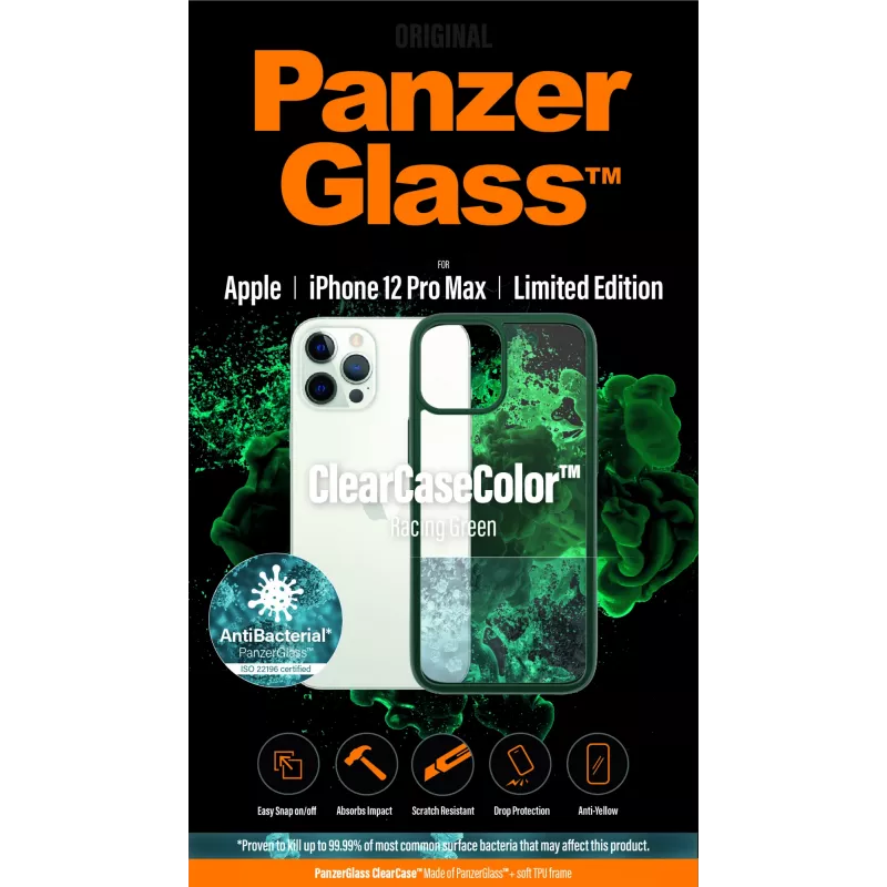 PanzerGlass ® ClearCaseColor™ iPhone 12 Pro Max - Racing Green Limited Edition