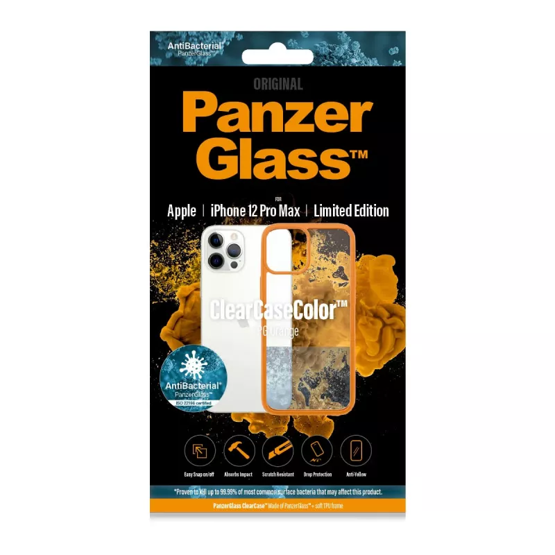 PanzerGlass ® ClearCaseColor™ iPhone 12 Pro Max - ® Orange Limited Edition