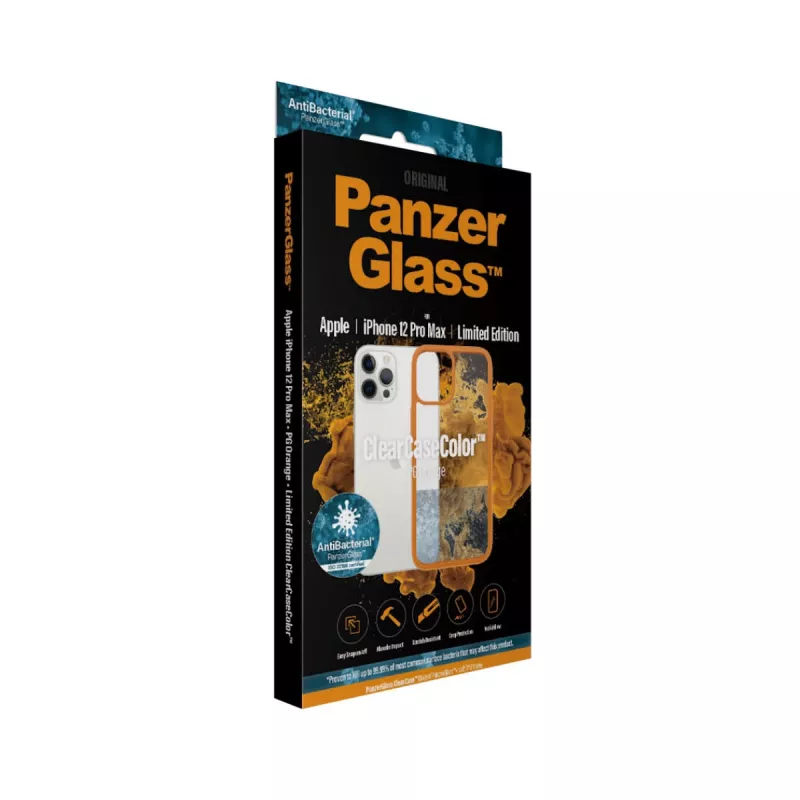 PanzerGlass ® ClearCaseColor™ iPhone 12 Pro Max - ® Orange Limited Edition