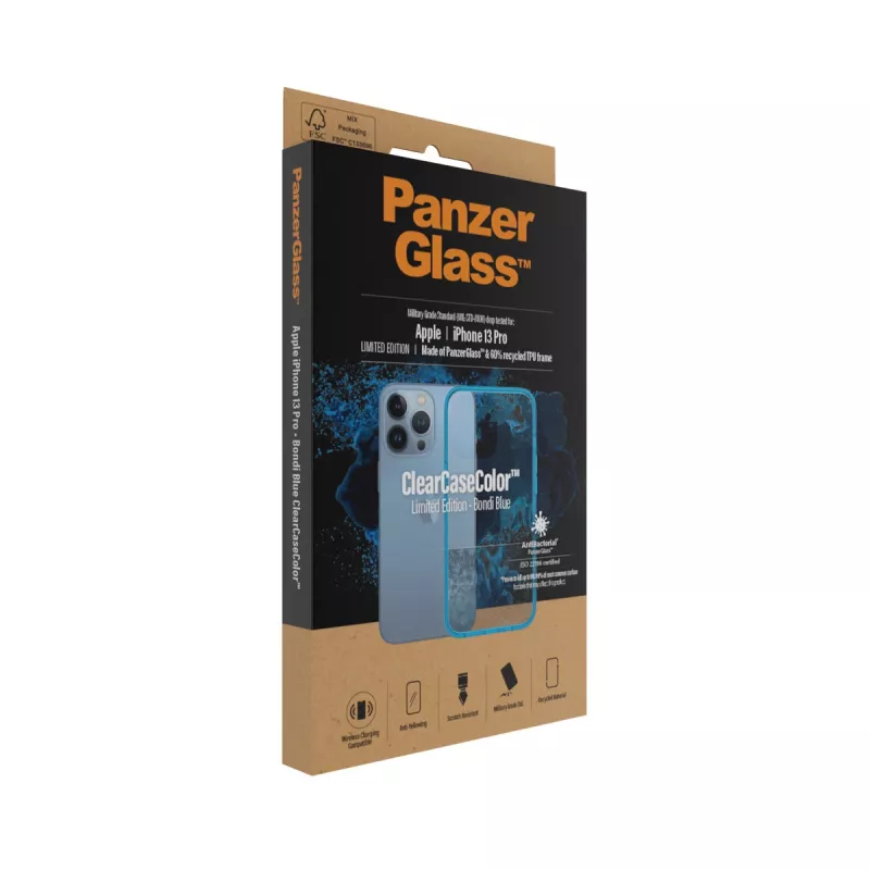 Cover PanzerGlass ClearCaseColor iPhone 13 Pro Bondie Blue