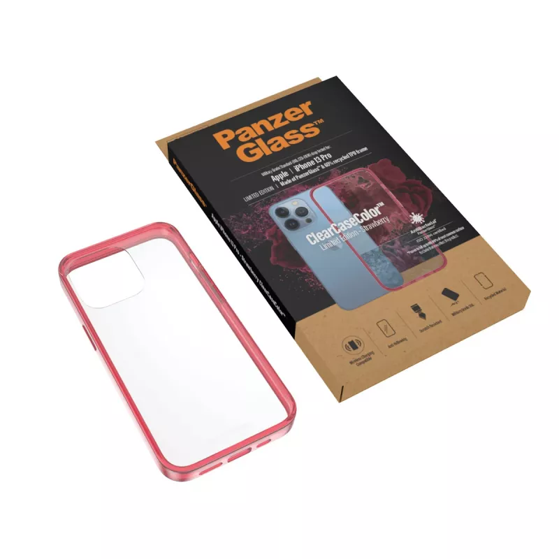 ClearCaseColor Apple iPhone 13 Pro Strawberry PanzerGlass