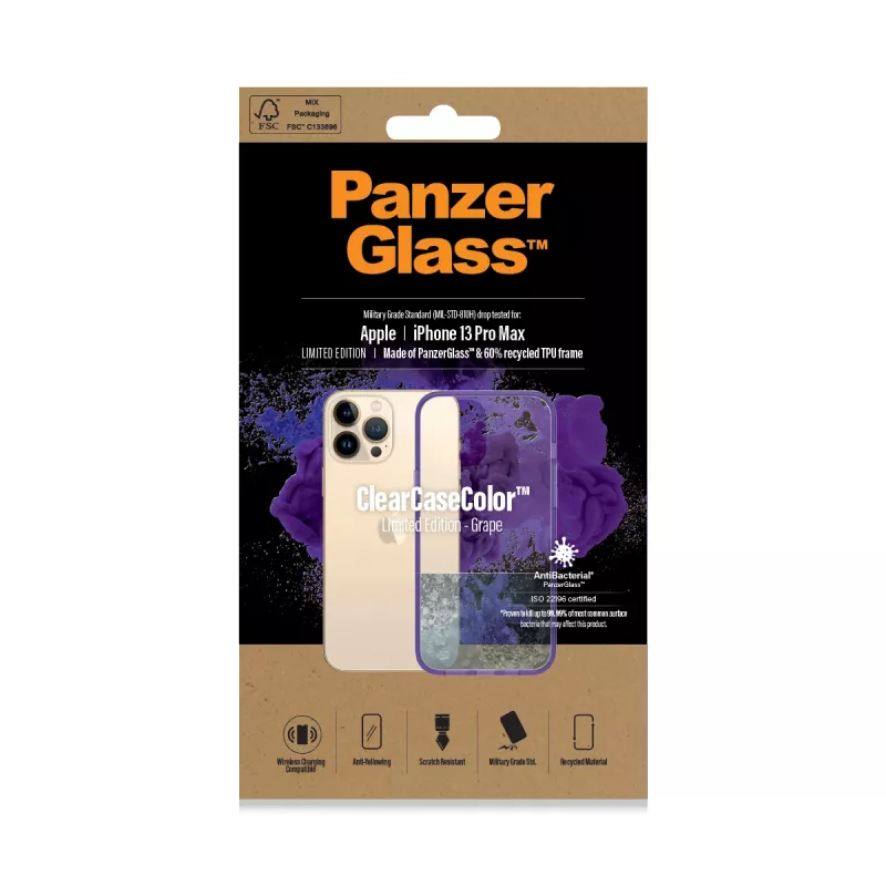 Cover PanzerGlass ClearCaseColor iPhone 13 Pro Max Grape