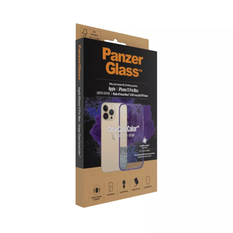 Cover PanzerGlass ClearCaseColor iPhone 13 Pro Max Grape