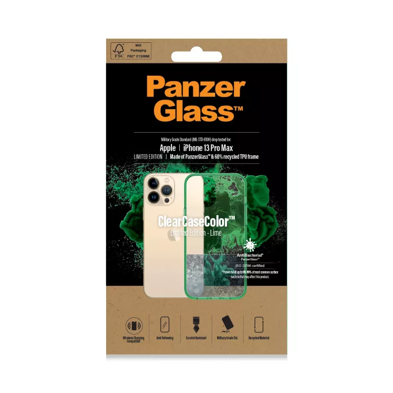 PanzerGlass ® ClearCaseColor™ iPhone 13 Pro Max - Lime