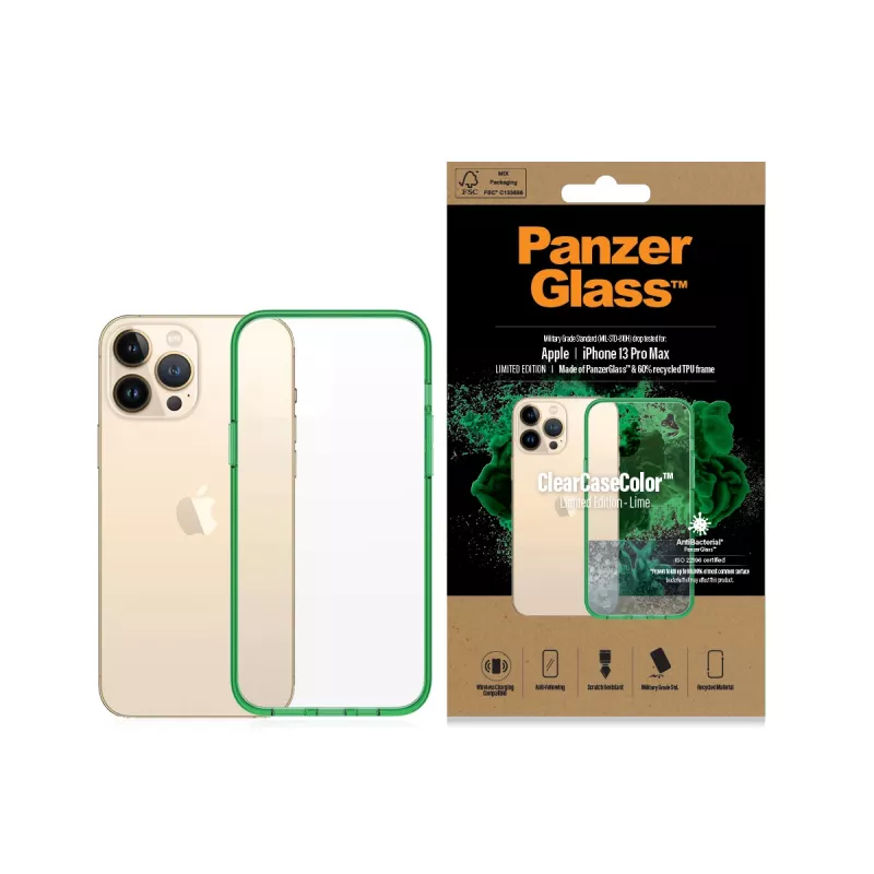 PanzerGlass ® ClearCaseColor™ iPhone 13 Pro Max - Lime