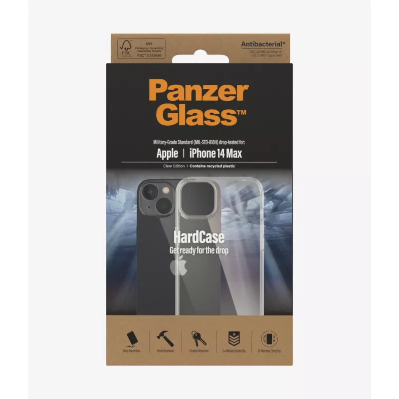 PanzerGlass HardCase mobile phone case 17 cm (6.7 inch) Cover Transparent