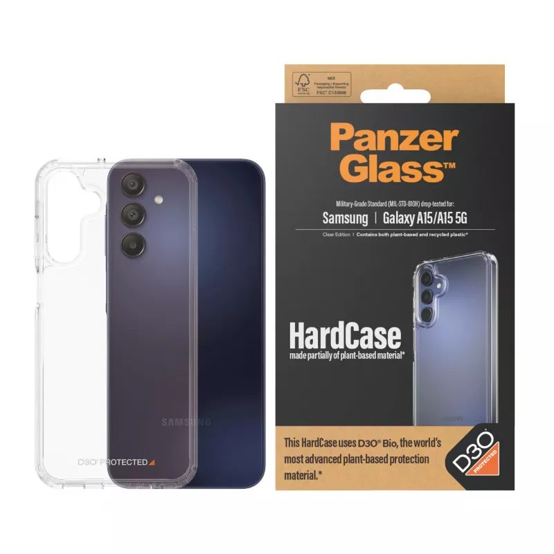 PanzerGlass ® HardCase Transparent w. D3O® Samsung Galaxy A15 | A15 5G