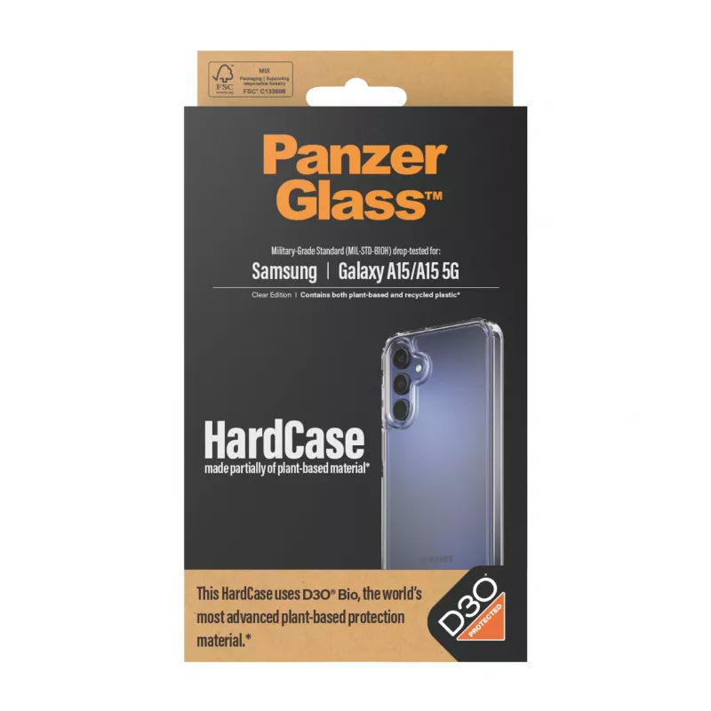 PanzerGlass ® HardCase Transparent w. D3O® Samsung Galaxy A15 | A15 5G
