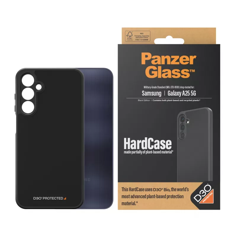 PanzerGlass ® HardCase Black with D3O® Samsung Galaxy A25 5G