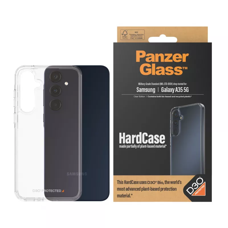 PanzerGlass ® HardCase Transparent w. D3O® Samsung Galaxy A35 5G