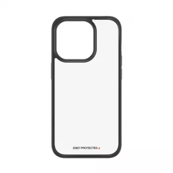 PanzerGlass ® ClearCase Transparent w. Black Frame & D3O® iPhone 15 Pro