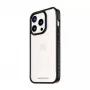 PanzerGlass ® ClearCase Transparent w. Black Frame & D3O® iPhone 15 Pro