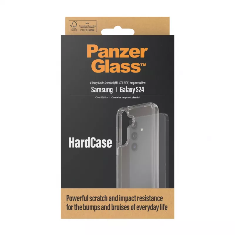 PanzerGlass ® HardCase Transparent Samsung Galaxy S24, Cover, Samsung, Samsung - Galaxy S24, Transparent