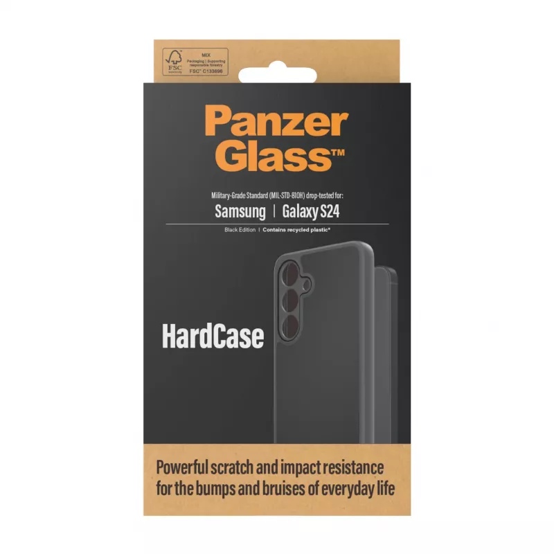 PanzerGlass ® HardCase Black Samsung Galaxy S24, Cover, Samsung, Samsung - Galaxy S24, Black